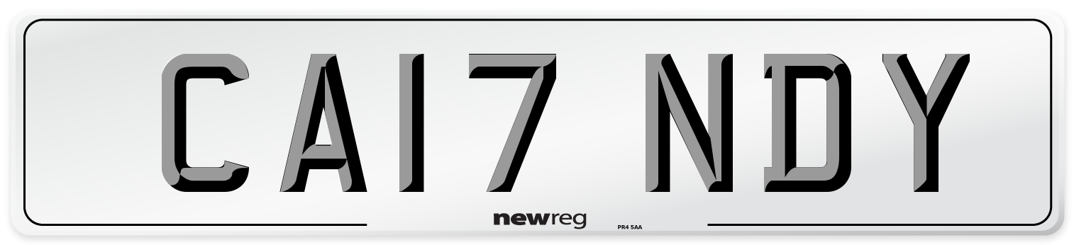 CA17 NDY Number Plate from New Reg